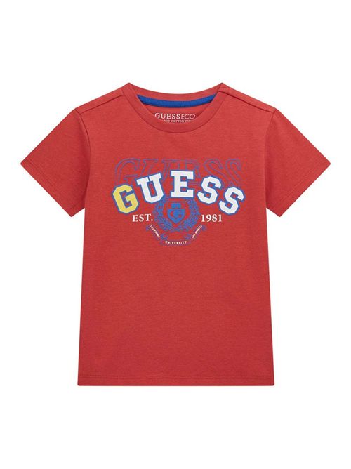 t-shirt bambino rossa GUESS | N5RI00K8HM4/G579